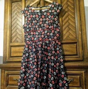 Retro Paw Print Dress